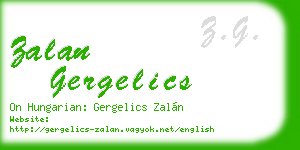 zalan gergelics business card