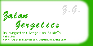 zalan gergelics business card